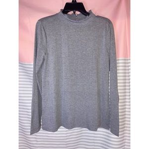 LOFT Ruffle Neck Tee